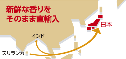 新鮮な香りをそのまま直輸入